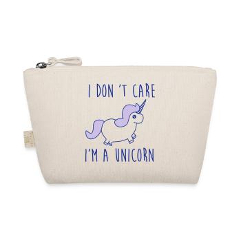 i dont care im a unicorn - Organic Pouch - nature - Front
