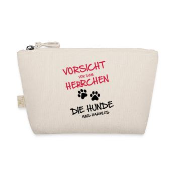 Vorsicht Herrchen - Hunde - Bio-Täschchen - Natur - Vorne