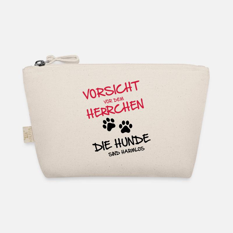 Vorsicht Herrchen - Hunde - Bio-Täschchen - Natur