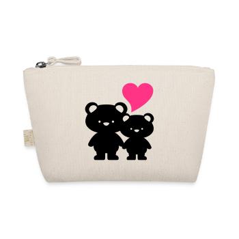 nounours dans l'amour - l'amour teddys / nounours - Trousse biologique - nature - Devant