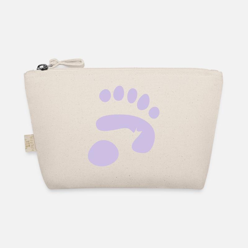 panda paw print Organic Pouch