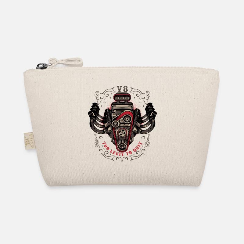 hot rod V8 Organic Pouch
