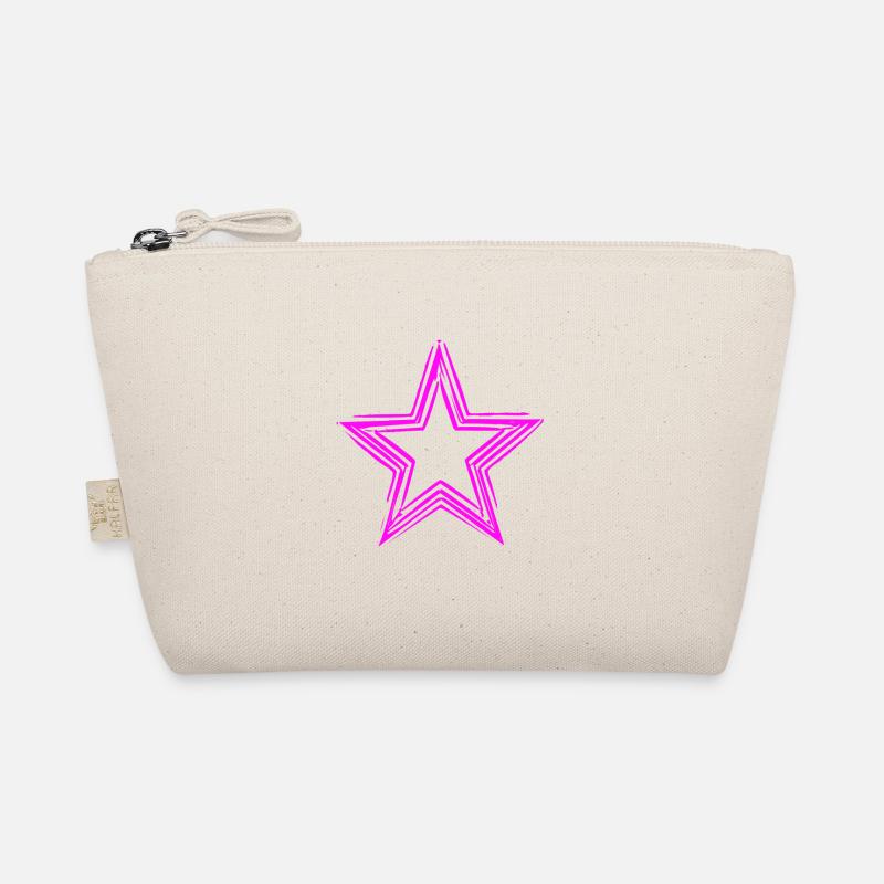 Stern pink - Stern Shirts - Bio-Täschchen - Natur