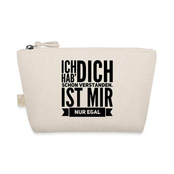 lustige Sprüche IST MIR EGAL Geschenk - Bio-Täschchen - Natur - Vorne