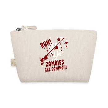 KEEP CALM AND Run! Zombies are coming Halloween - Organic Pouch - nature - Front