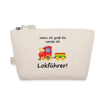 Lokführer Kinder - Bio-Täschchen - Natur - Vorne