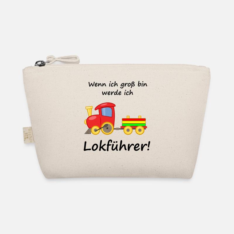 Lokführer Kinder - Bio-Täschchen - Natur