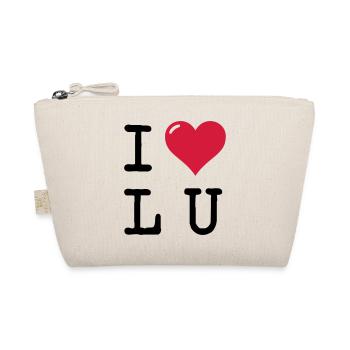 Ich liebe Ludwigshafen / I Love LU (Geschenk) - Bio-Täschchen - Natur - Vorne