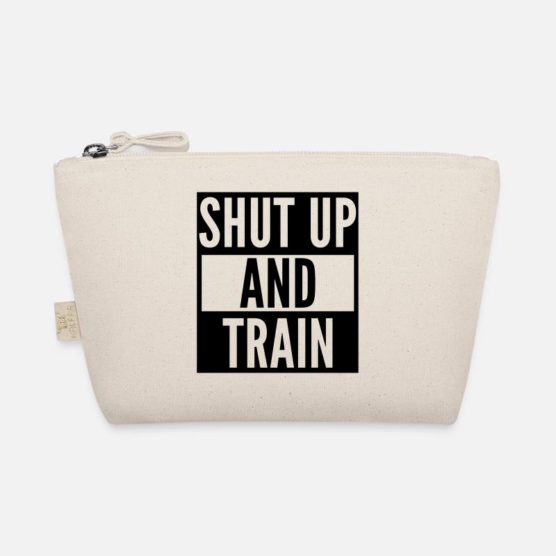 shut up and train - Bio-Täschchen - Natur