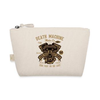 Death Machine Motorcycle Biker Rocker Motor Outlaw - Organic Pouch - nature - Front