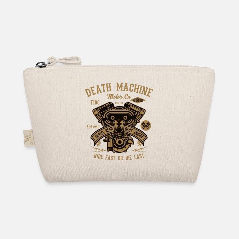 Death Machine Motorcycle Biker Rocker Motor Outlaw Organic Pouch