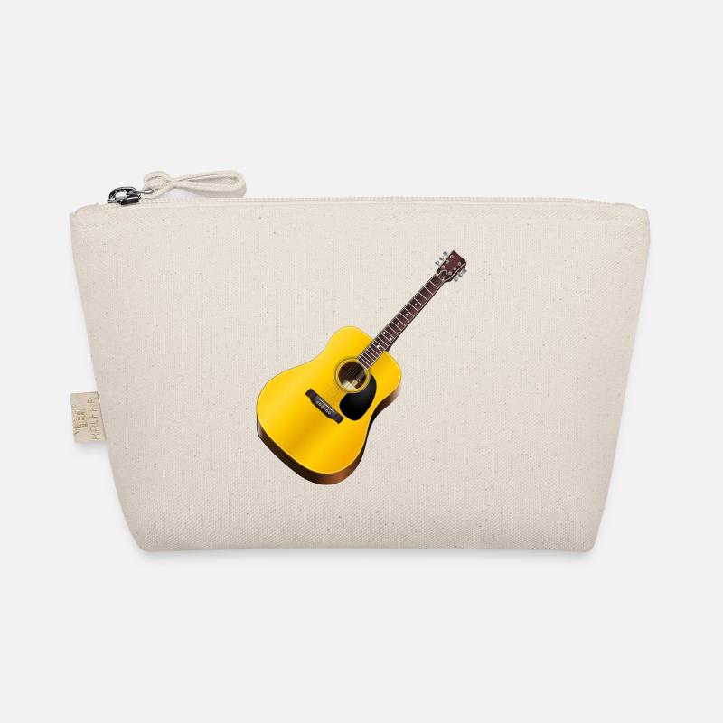 Gitarre - Bio-Täschchen - Natur