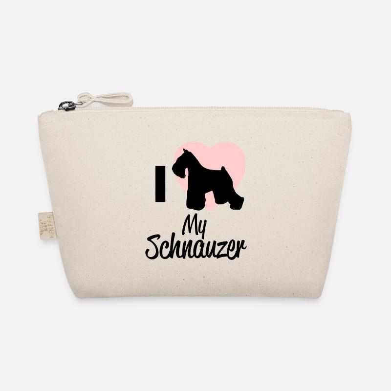 Ich liebe meinen Schnauzer! - Bio-Täschchen - Natur