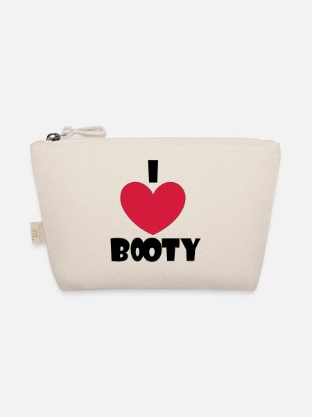 I Love Booty - Bio-Täschchen - Natur - Vorne