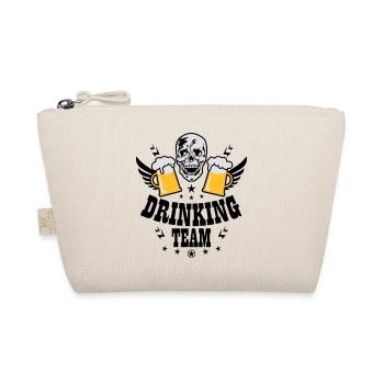 83 Totenkopf Skull 2 Bier DRINKING TEAM Beer - Bio-Täschchen - Natur - Vorne