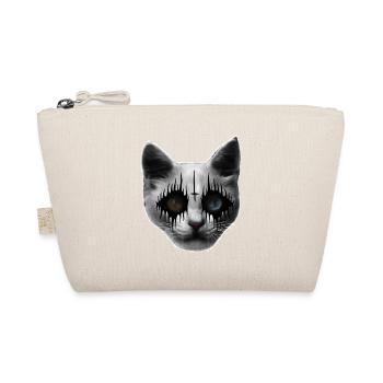 Black Metal Katze - Bio-Täschchen - Natur - Vorne