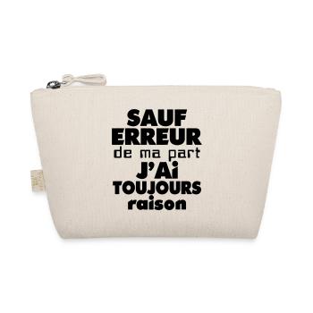 Sauf erreur jai toujours raison (1c) - Trousse biologique - nature - Devant