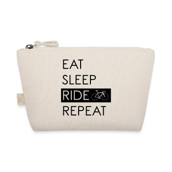 EAT SLEEP RIDE REPEAT - Bio-Täschchen - Natur - Vorne
