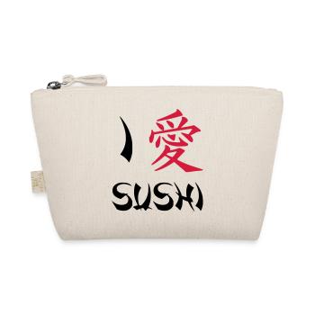 I love Sushi - Organic Pouch - nature - Front