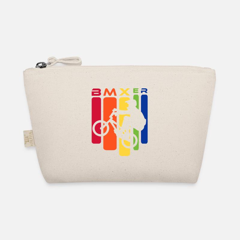 Silhouette de cascades arc-en-ciel BMX Trousse biologique
