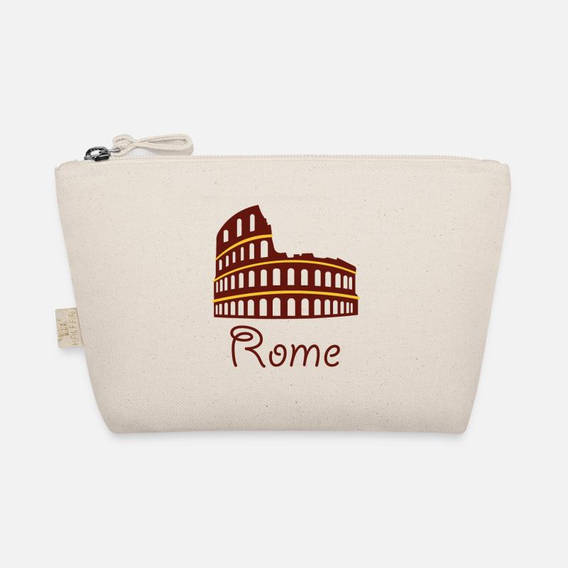 Süß Rom Logo Kolosseum Geschenk Idee Bio-Täschchen