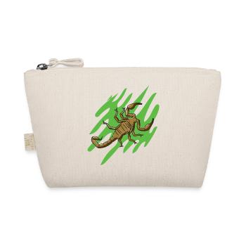 Sternzeichen Skorpion mit Scheren und Giftstachel - Bio-Täschchen - Natur - Vorne