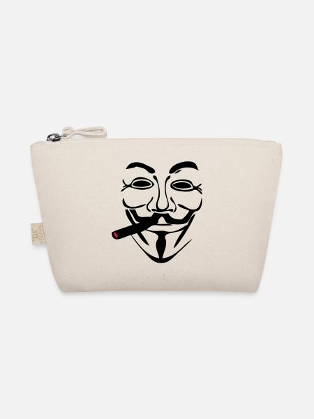 anonymen Maske Maske cigare1 - Bio-Täschchen - Natur - Vorne