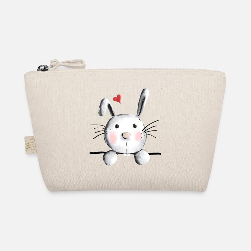 Hase mit Herz - Hasi - Häschen - Mucki - Hasen - Bio-Täschchen - Natur