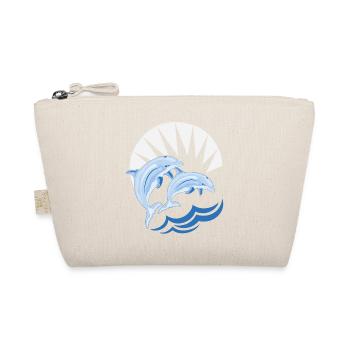 Dolphins above waves - Organic Pouch - nature - Front