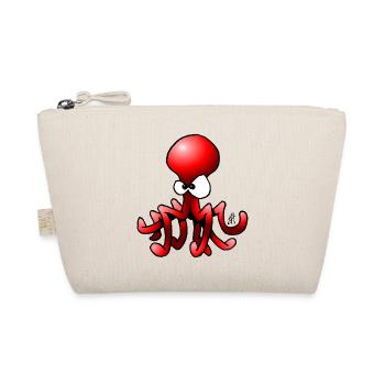 Cute Octopus Cartoon with Big Eyes - Organic Pouch - nature - Front