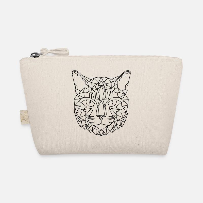 Cat Geometric Organic Pouch