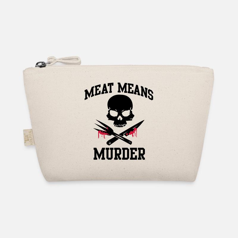 Meat means murder - meat means murder Organic Pouch