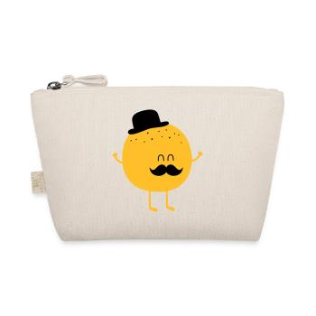 Funny Orange with Mustache - Trousse biologique - nature - Devant