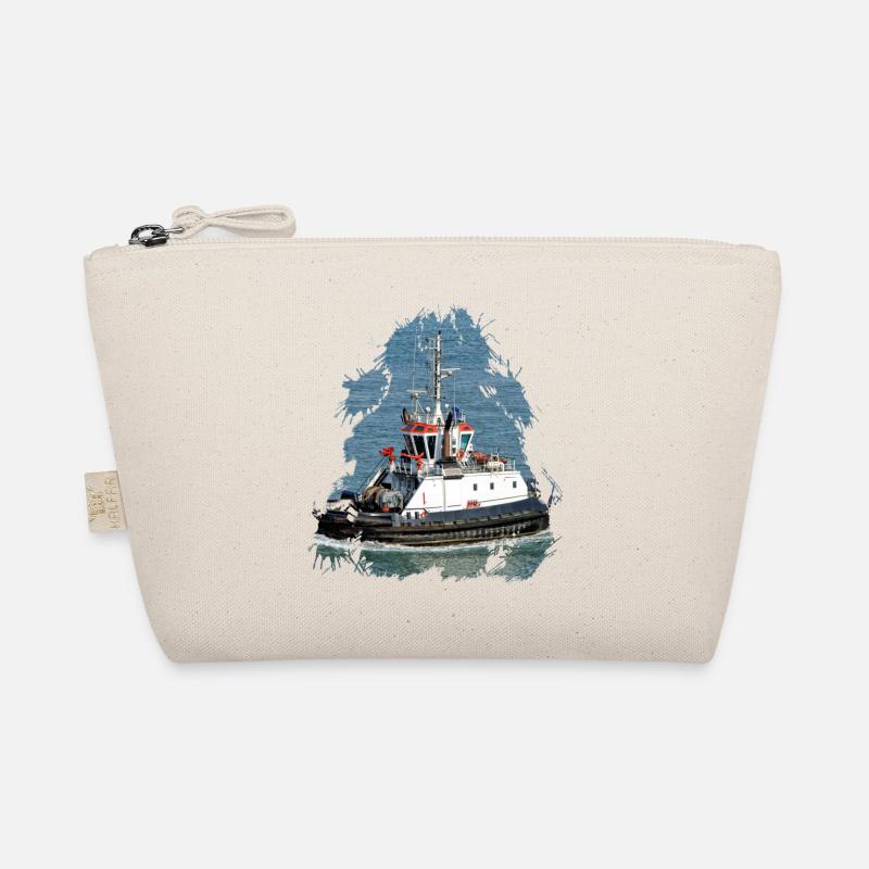 Hafenschlepper werden auch Schleppschiffe genannt Bio-Täschchen