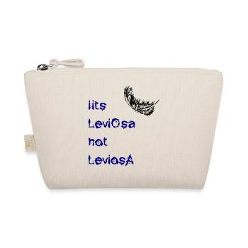 leviosa feather black blue - Organic Pouch - nature - Front