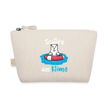Protects the Climate Polar Bear Baby Comic Cartoon - Organic Pouch - nature - Front
