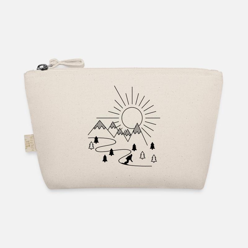 snowboarder - Bio-Täschchen - Natur