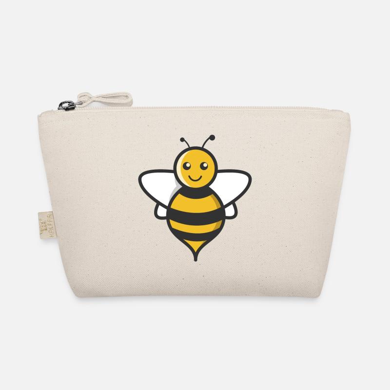Cute Bee Cartoon Nature Design Organic Pouch