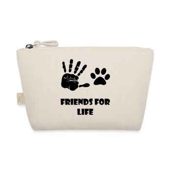 Hunde Katzen Fans Friends for life - Bio-Täschchen - Natur - Vorne