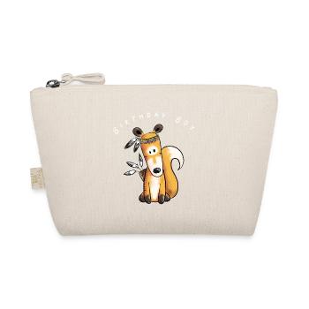Birthday boy indian fox birthday boy - Organic Pouch - nature - Front