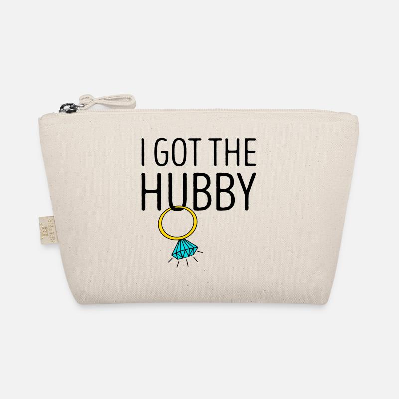 I Got The Hubby Diamond Ring Bridal JGA Organic Pouch
