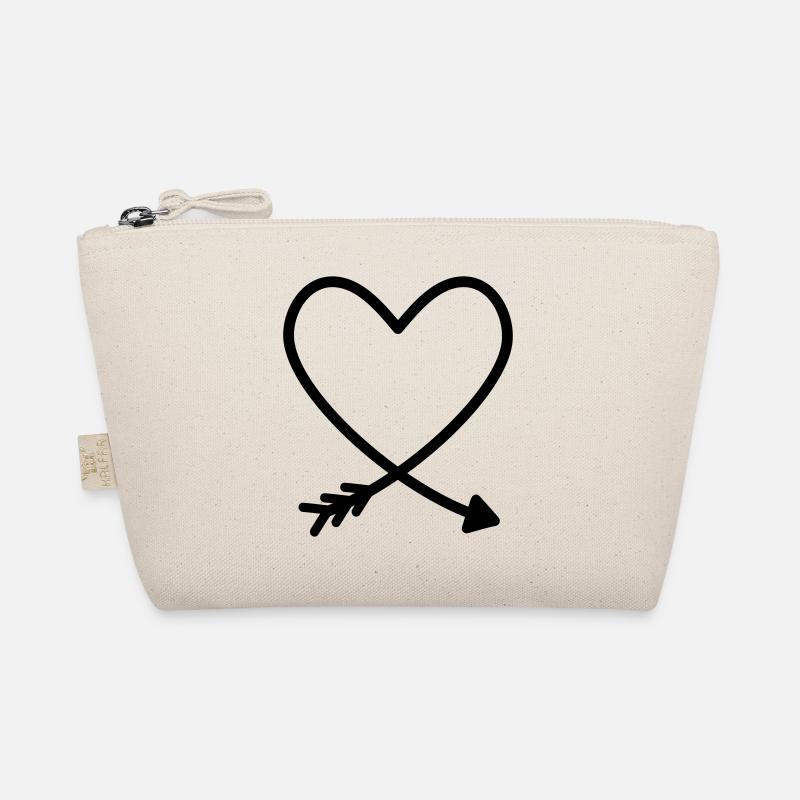 Coeur flèche amour amitié force idée cadeau Trousse biologique