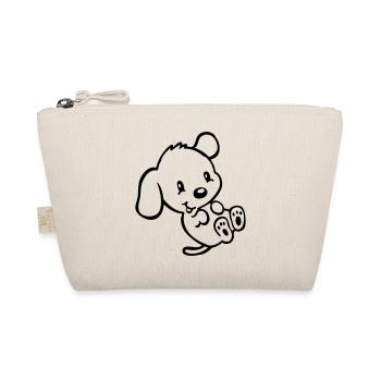 Funny Puppy (it wasn't me) - 1 color - Organic Pouch - nature - Front