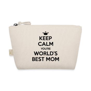 Keep calm you're world's best mom - Bio-Täschchen - Natur - Vorne