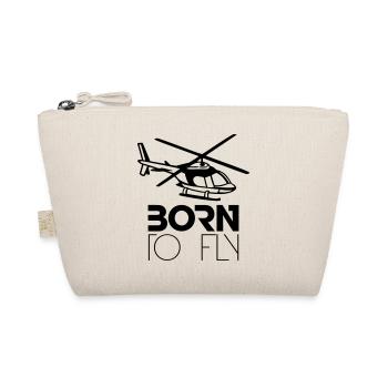 Born to Fly Heli Logo - Bio-Täschchen - Natur - Vorne