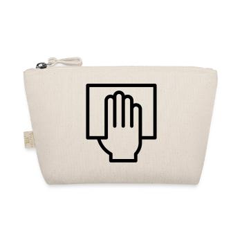 Hand mit Stimmzettel - Bio-Täschchen - Natur - Vorne