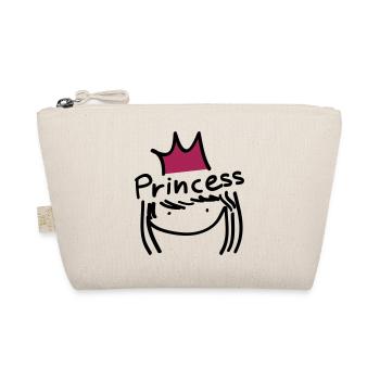 princess girl typo - Organic Pouch - nature - Front