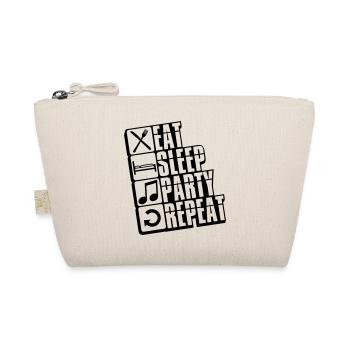 music note crew music repeat sleep buttons - Organic Pouch - nature - Front