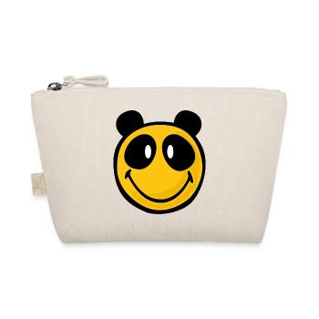 Smiley Panda - Organic Pouch - nature - Front