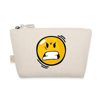 Smiley Anger - Organic Pouch - nature - Front